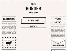 Tablet Screenshot of cafeburger.nl